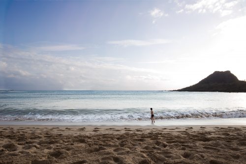 Kenting beach little boy