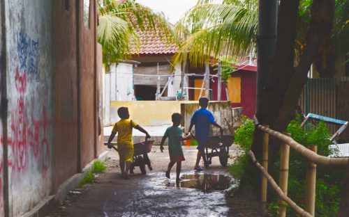 Three kids in Gili Air